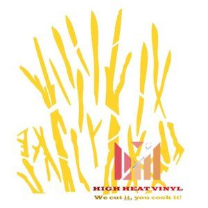 High Heat Duracoat Vinyl Stencil 10" x 12" - Grass Camo styling